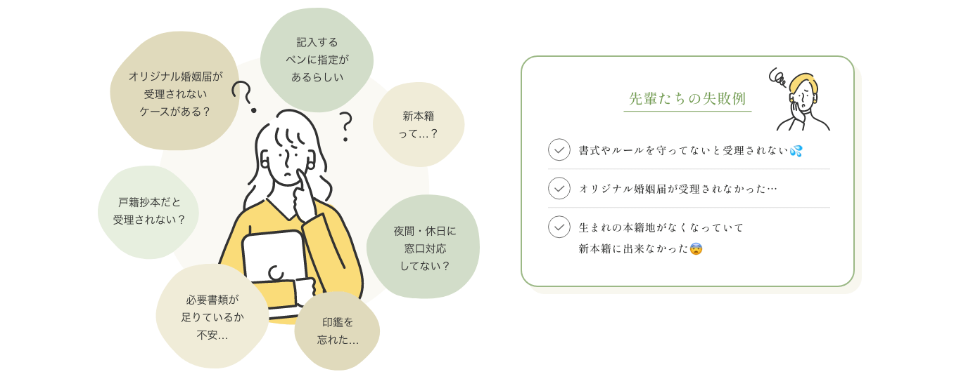 婚姻届が受理されない？ケースと失敗例